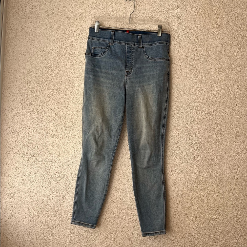 Spanx Light Blue Jeans Skinny Pull On Leggings Petite size M